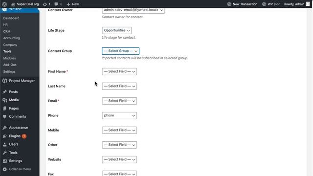 How to import and export contacts in WordPress CRM смотреть онлайн