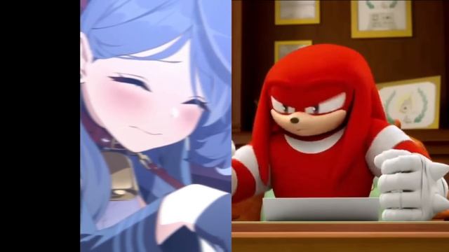Knuckles Rates Blue Archive Cheese Slap Meme Sauce