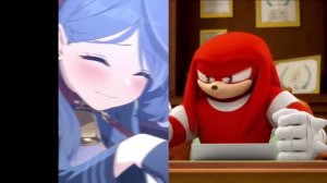Knuckles rates Blue Archive cheese slap meme sauce