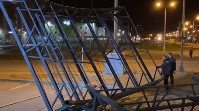 Изготовление и монтаж вогнутого LED Экрана 15х4 м смотреть онлайн