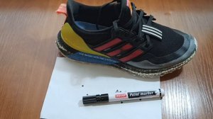 Покраска подошвы в чёрный цвет. Как слегка обновить паленые кроссовки.