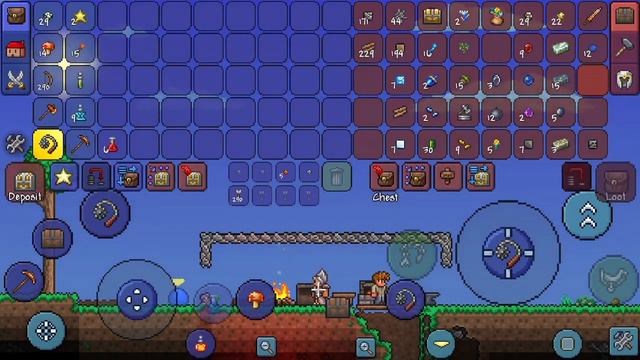 [ Terraria Pe 1.4.4.5 ] Sinh Tồn Terraria Mobile 1.4.4.5 Tập 2 : thăm ngàn kẹp ngần смотреть онлайн
