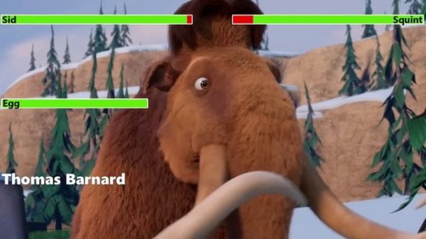 Ice Age: The Great Egg Scapade Final Battle with healthbars (Easter Special)