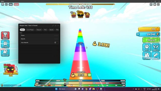 ROBLOX Yeet A Friend! Hack/Script GUI | Auto Farm, Auto Egg, Inf Rebirths And More!! *PASTEBIN* смотреть онлайн