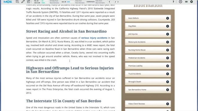 Lawyer SEO: San Bernadino Car Accident Lawyer Analysis смотреть онлайн