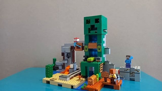 Lego minecraft. Шахта Крипера. . алиса. смотреть онлайн