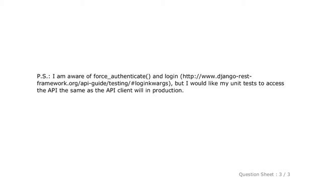 Django : Django Rest Framework JWT Unit Test смотреть онлайн