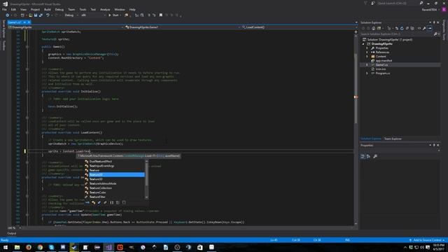 MonoGame Micro Tutorial Series #2 - Drawing A Sprite