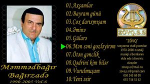 Memmedbagir Bagirzade 1990 2005 Vol 6