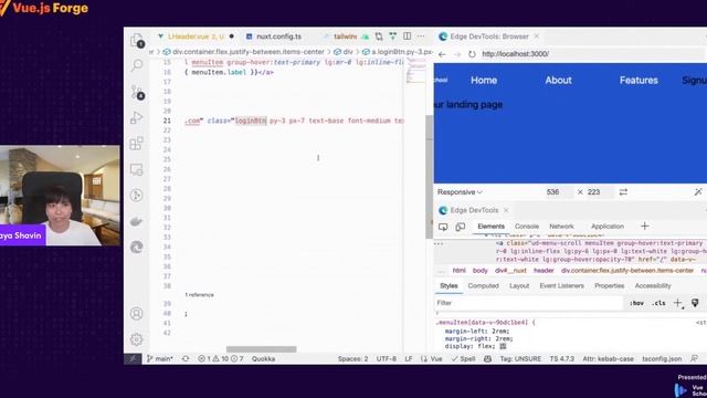 Episode 1: Nuxt 3 For a Static Marketing Landing Page by Maya Shavin: Vue.js Forge смотреть онлайн