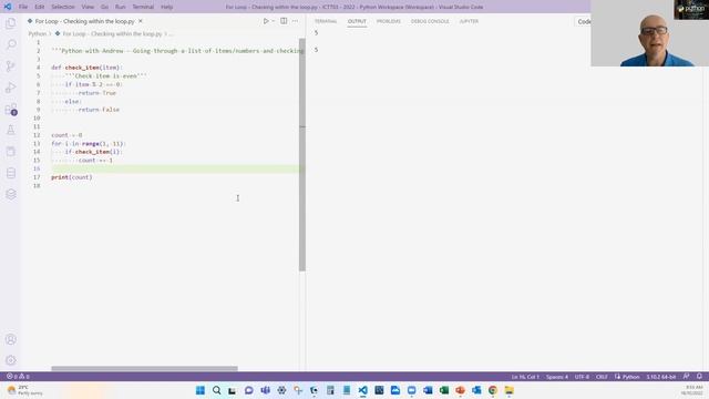 Python For Loop 5 - Checking items in a list смотреть онлайн