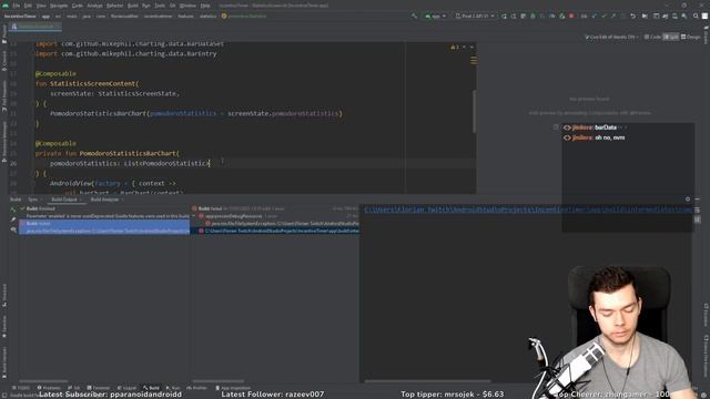 MPAndroidChart In Jetpack Compose (Android/Jetpack Compose) | IncentiveTimer Twitch Stream #27