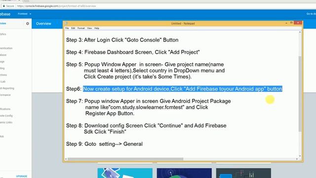 How to Work Firebase Console-part1 смотреть онлайн