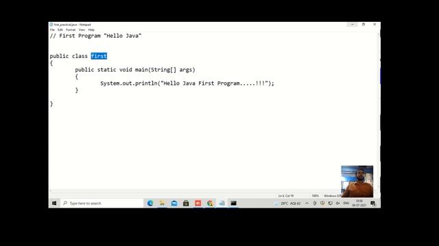 Java (Installation and First Program) смотреть онлайн