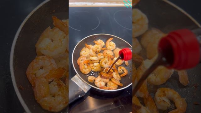 Креветки 🍤 с сладким чили и соевым соусом