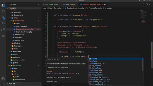 Tutorial CRUD Laravel : 7. Edit Product смотреть онлайн