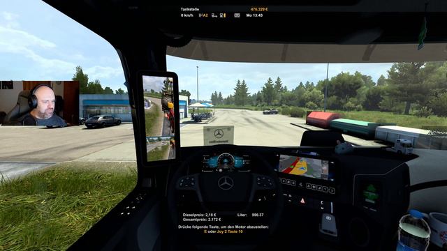 ETS2 1.47 - Stuttgart to Vienna *Mercedes New Actros 2019 MP5* Kommentar: deutsch смотреть онлайн