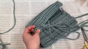 Вязанная подвесная корзина крючком, быстро и легко.