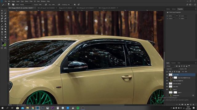 Volkswagen Golf MK6 Photoshop'da Manipülasyon Tek Kapı Yapımı ve Renk Değişimi смотреть онлайн