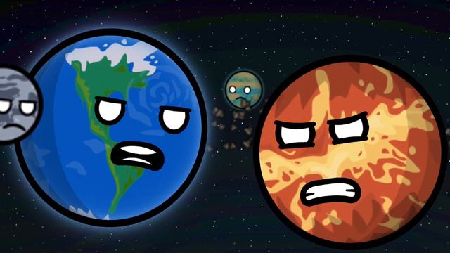 (@SolarBalls Animation TEST) Earth & Venus Singing YOASOBI-Idol смотреть онлайн