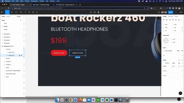 boAt Landing page design using figma | How to make UI design using figma смотреть онлайн