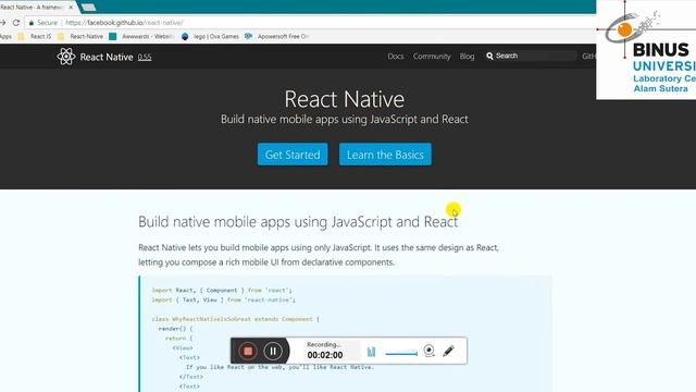 [RAN01A-ID] React Native - Introduction смотреть онлайн