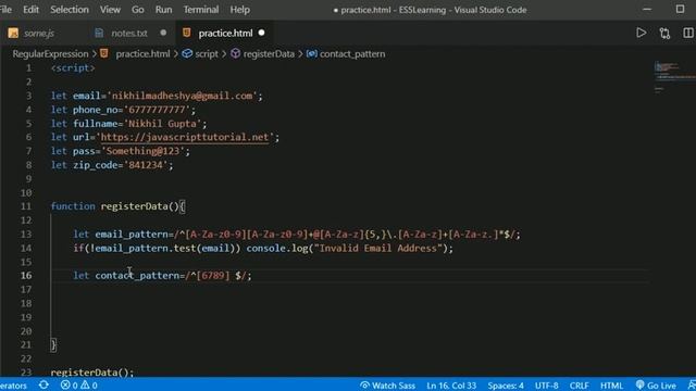 Regex Implementation For Form Validation With Regex Symbols смотреть онлайн