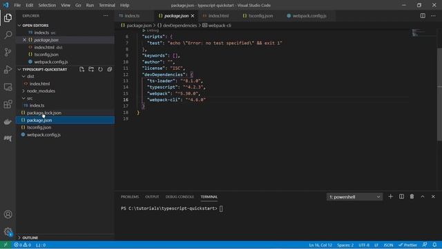 Typescript (Web) Project Setup - With debugging and live server deployment смотреть онлайн