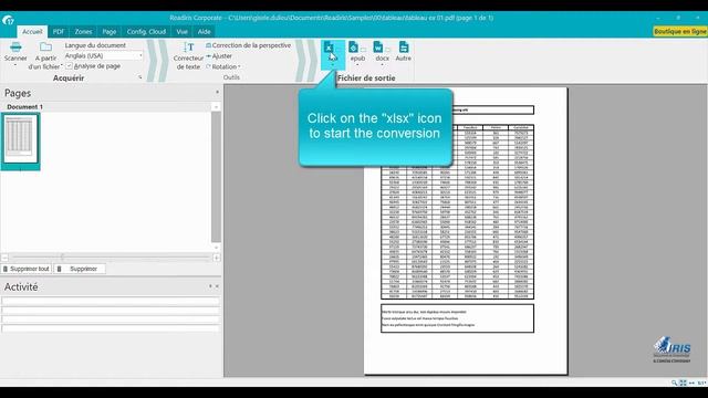 Readiris 17 Windows: How to convert to Excel? смотреть онлайн