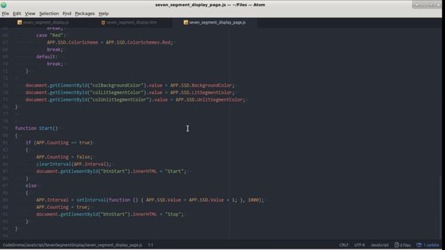 JavaScript Seven Segment Display смотреть онлайн