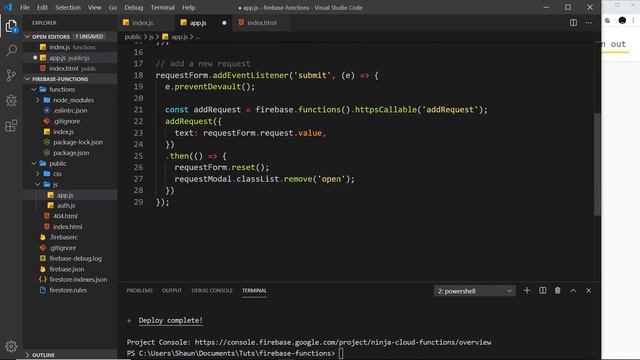Firebase Functions Tutorial #11 - Adding Requests (front-end) смотреть онлайн