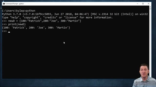 Python Dictionary Data type смотреть онлайн