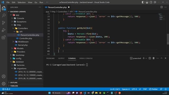 Backend con Laravel 10 Php 8 + CRUD API REST + MySQL смотреть онлайн