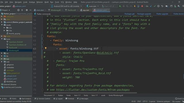 Custom Font in Flutter & Assets Veriants | Update Theme Colours | English смотреть онлайн