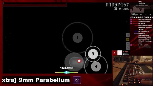 [Live] TheKushVanMan | 9mm Parabellum Bullet - Inferno [Excruciating Extra] +DT 94.48% {674pp FC} смотреть онлайн