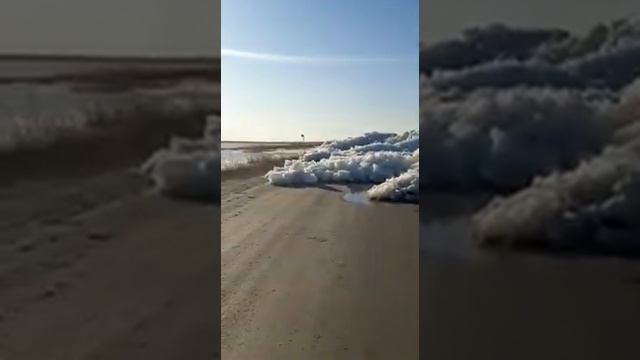 Трассу Хабаровск-Комсомольск перекрыл лёд. смотреть онлайн