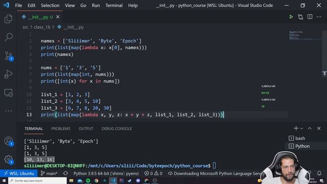 Lambdas, map, filter, reduce y zip en Python ? #14 смотреть онлайн