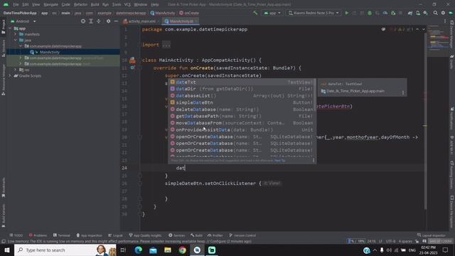 How to Implement Simple Date Picker Dialog in Android Studio Kotlin смотреть онлайн