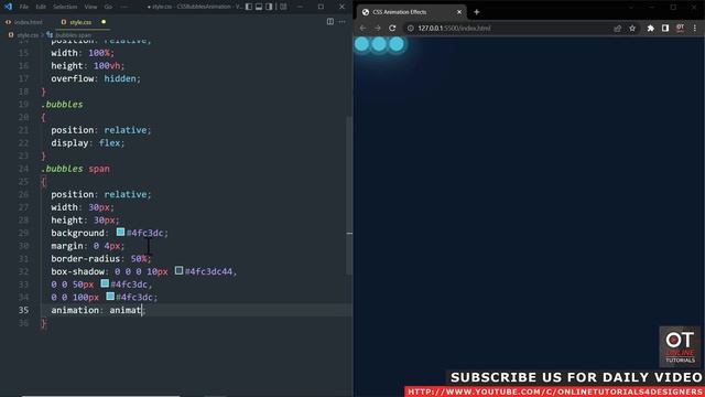 CSS Only Animated Background Effects | Html CSS Animation смотреть онлайн