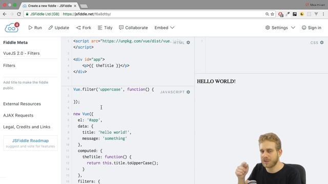 FILTERS | VueJS | Learning the Basics смотреть онлайн
