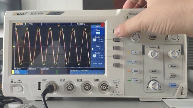 SDS1104 OWON 4 CH oscilloscope смотреть онлайн