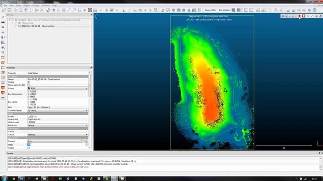 CloudCompare2.5D - LIDARUAV - Calculate the volume of a stockpile Point Cloud смотреть онлайн