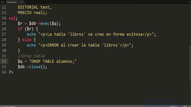 Borrar una tabla en SQLite con DROP TABLE смотреть онлайн