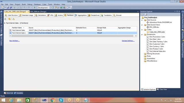 SSAS Cube Hierarchies partitioning смотреть онлайн