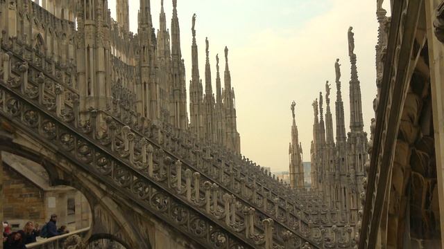 Милан достопримечательности самостоятельно 1 день: Террасы Кафедрального собора Дуомо #Авиамания смотреть онлайн