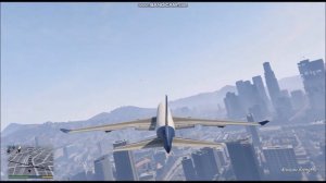 Полёт из аэропорта "Лос-Сантос" в  аэропорт "Сенди-Шорс"+ посадка на военную базу на  "Boeing-747"