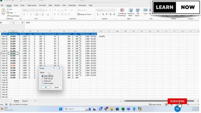 How to add/delete data in Excel | Basic Tutorial for Beginners смотреть онлайн