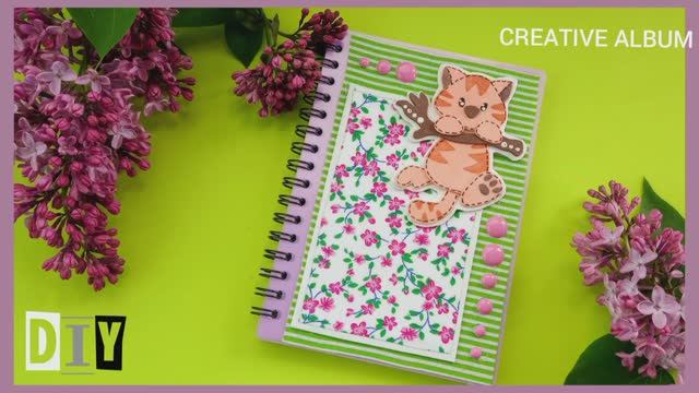 Декор обложки блокнота. смотреть онлайн