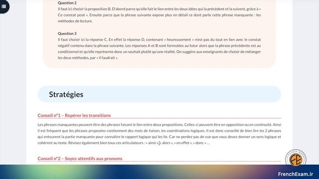 (2.6- TEF CE: Text à trou) بخش ریدینگ خواندنی آزمون- جمله جای خالی смотреть онлайн