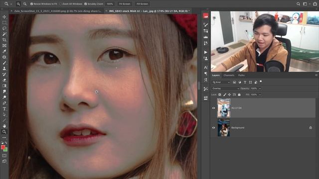 Cách chỉnh da mặt nhanh trong Photoshop смотреть онлайн